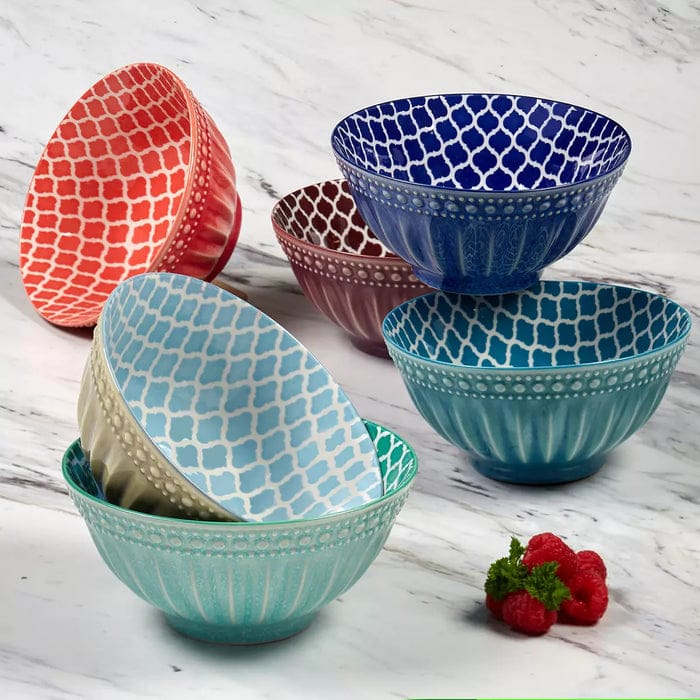 Ceramic Mosaic Art Bowls (Set of 6)