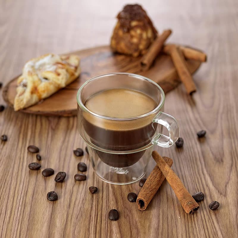 Short Transparent Coffee Mug